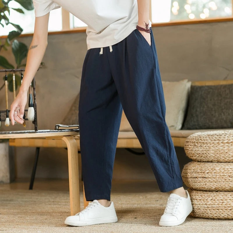 Elegant Summer Linen Trousers