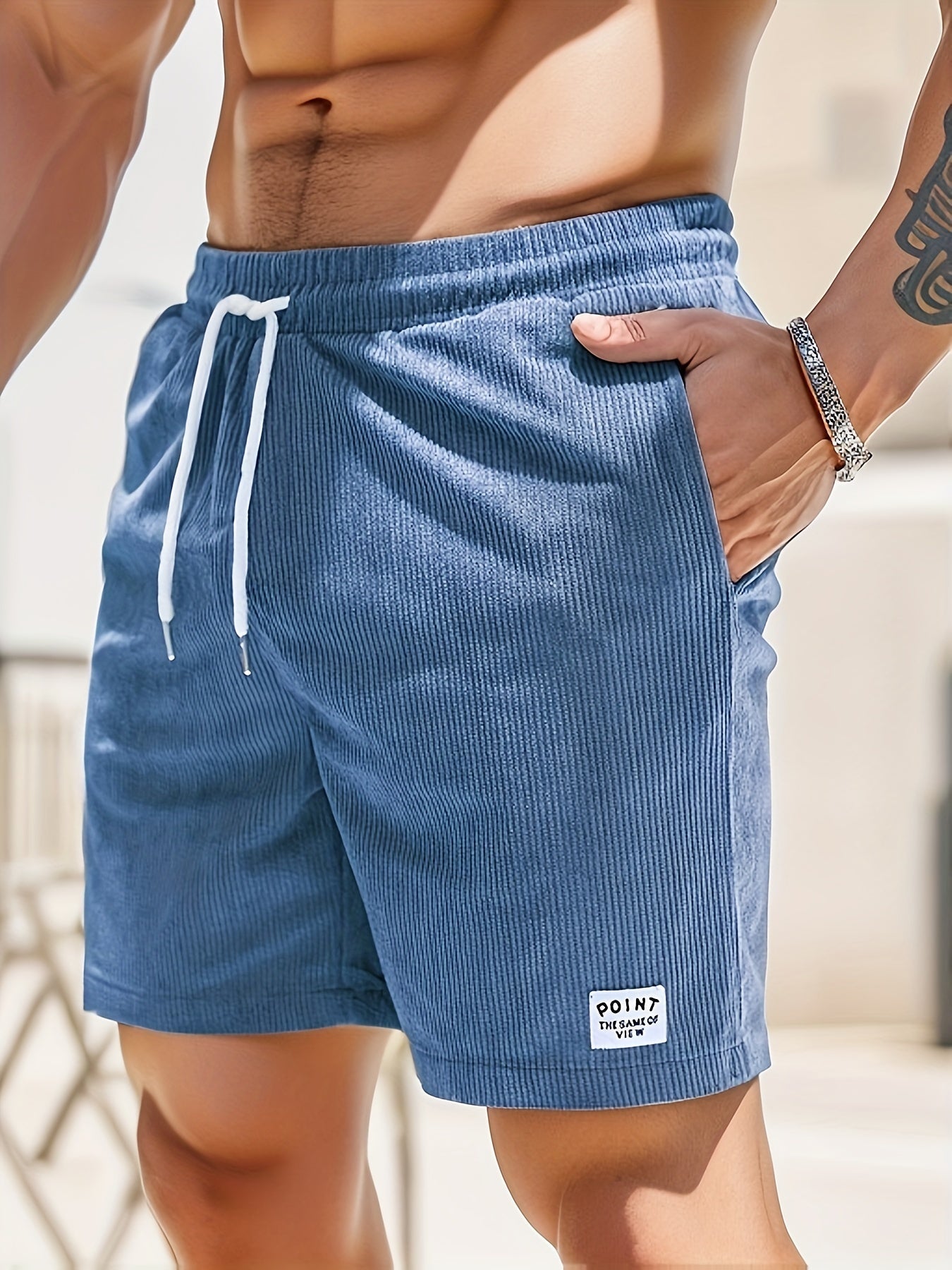 Striped Shorts with Relaxed Fit