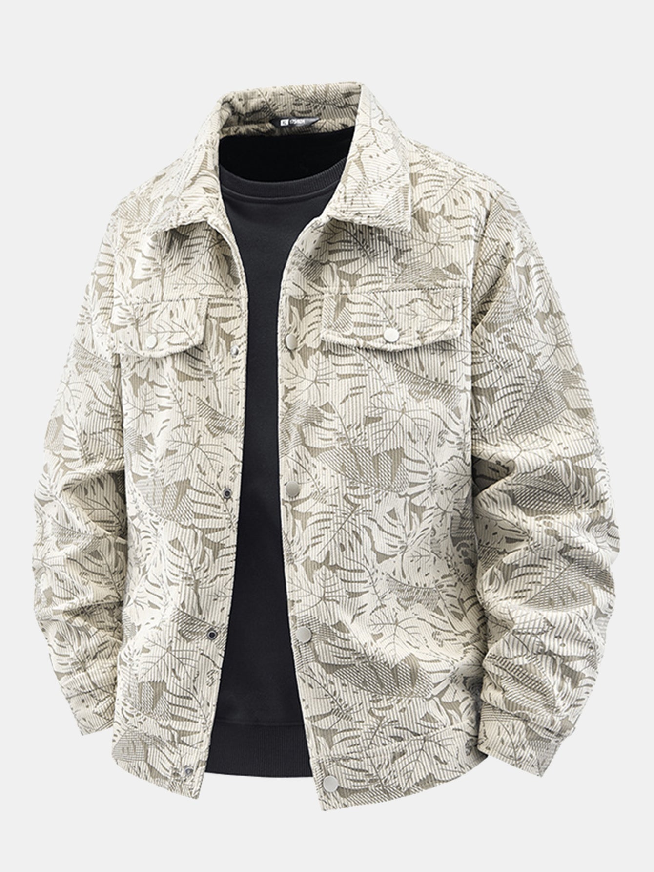 Benjamin | leaf print corduroy jacket