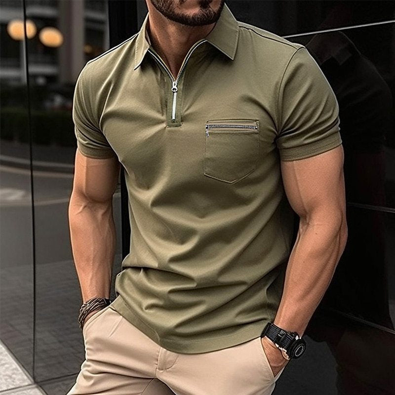 Classic Cotton Polo with Long Sleeves