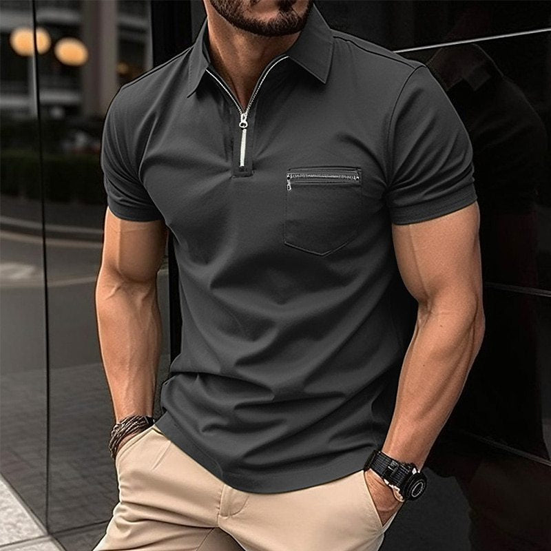 Classic Cotton Polo with Long Sleeves