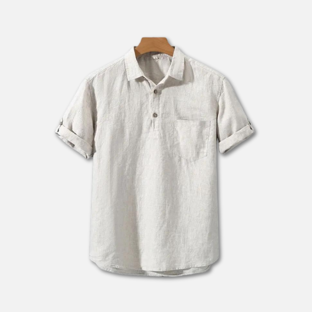 Lightweight Linen Polo Shirt