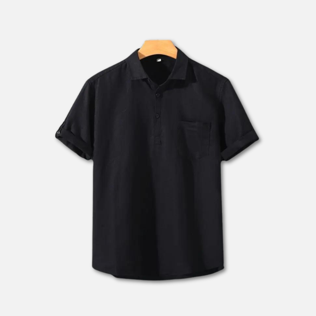 Lightweight Linen Polo Shirt