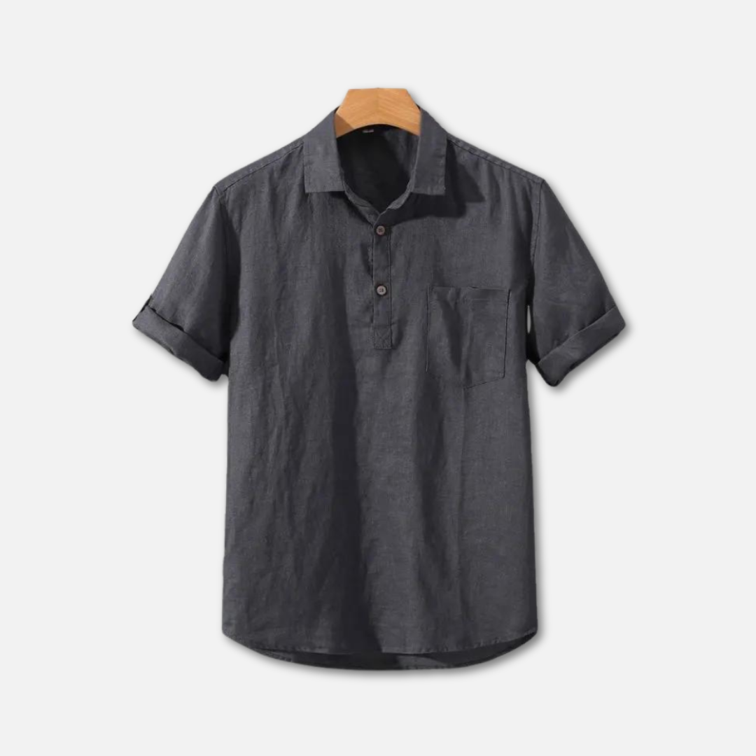 Lightweight Linen Polo Shirt