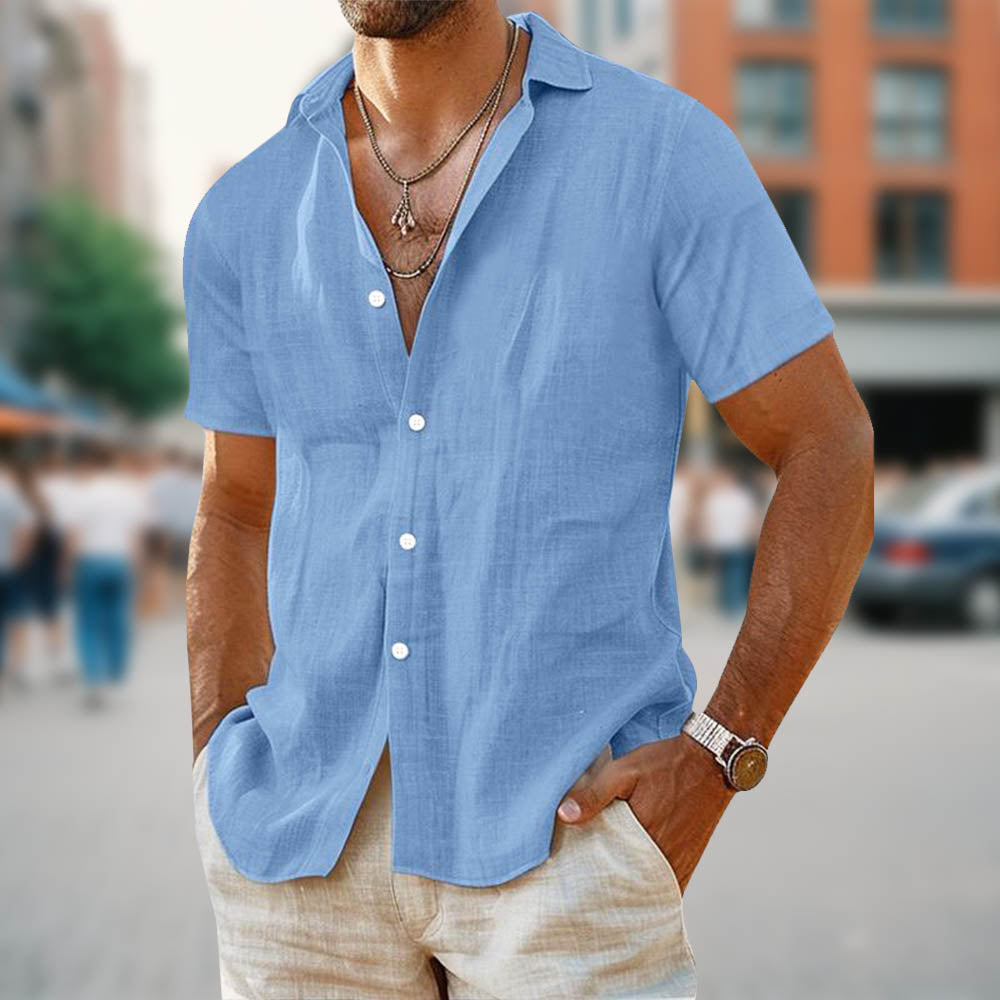 Casual Men's Linen Shirt for Everyday Style