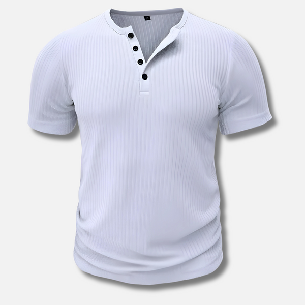 Muscle Fit Henley T-shirt for Men