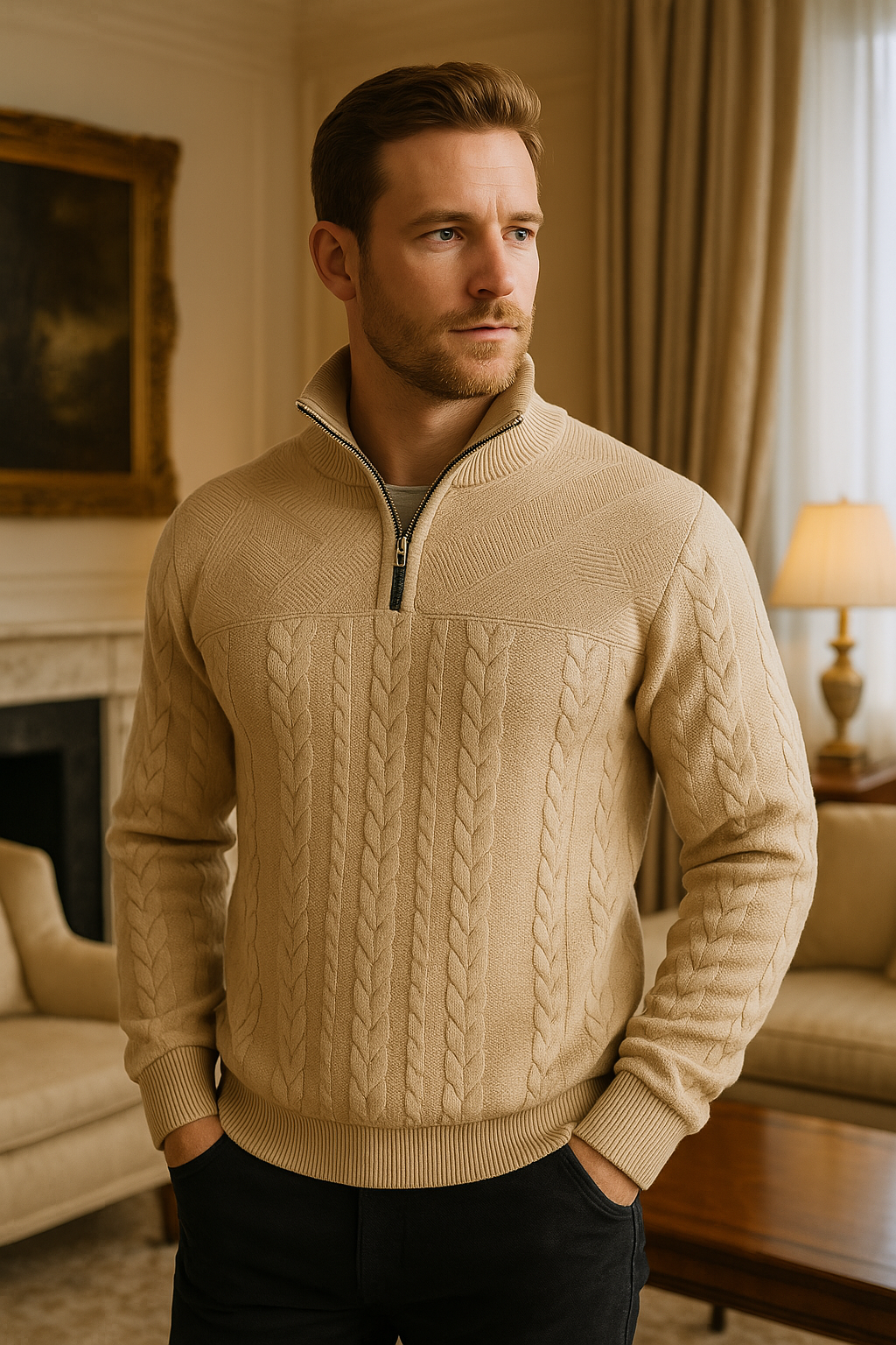 Arthur | premium quarter zip sweatshirt