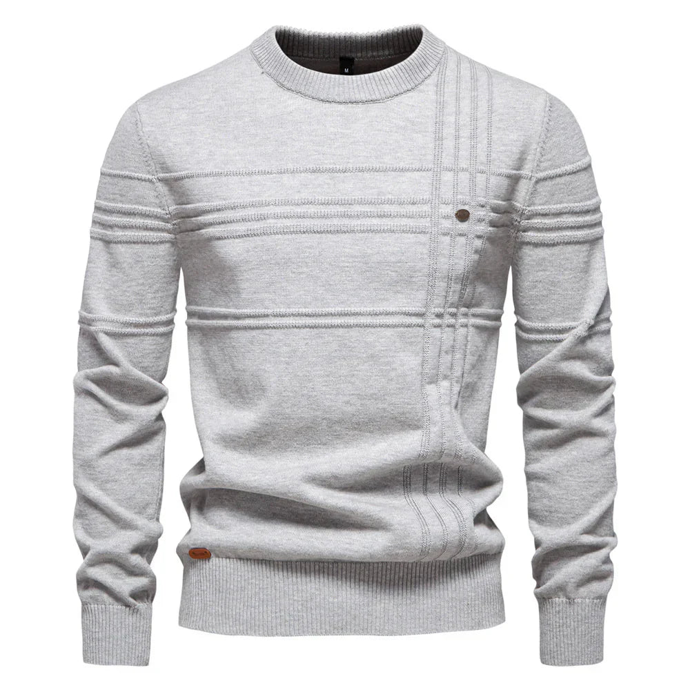 Men's Sweater with Chest Pattern