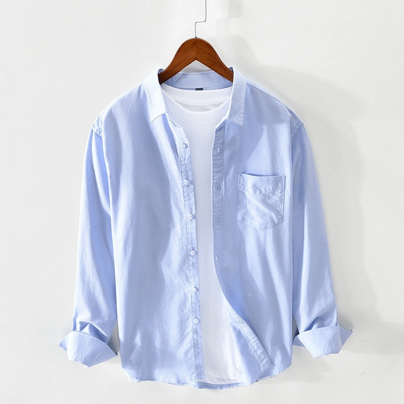 Breathable Men's Cotton Oxford Shirt