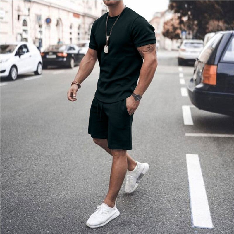 Men's Relaxed Fit Shorts and Tee Set