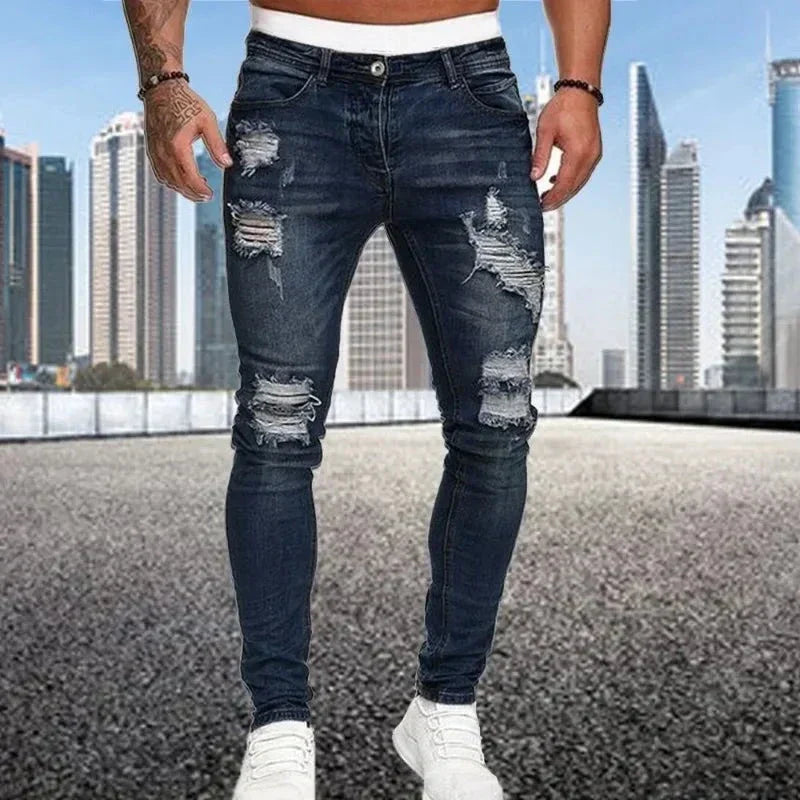 Isaac | Men's Distressed Skinny Jeans