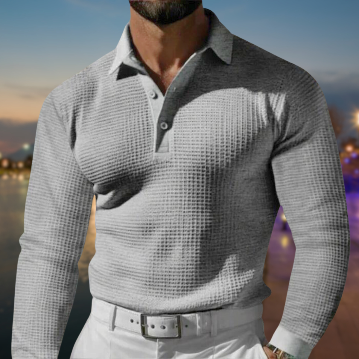 Hugo - long sleeve polo shirt