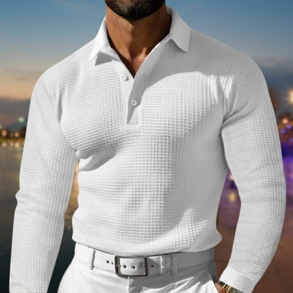 Hugo - long sleeve polo shirt