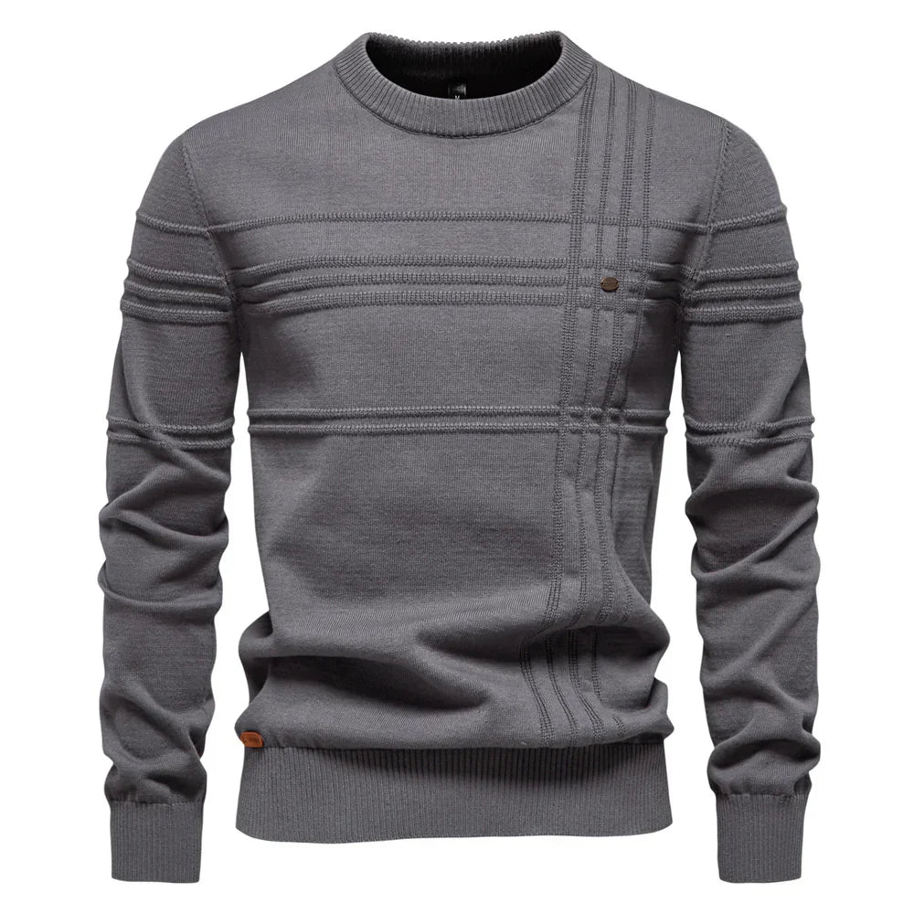 Men's Sweater with Chest Pattern