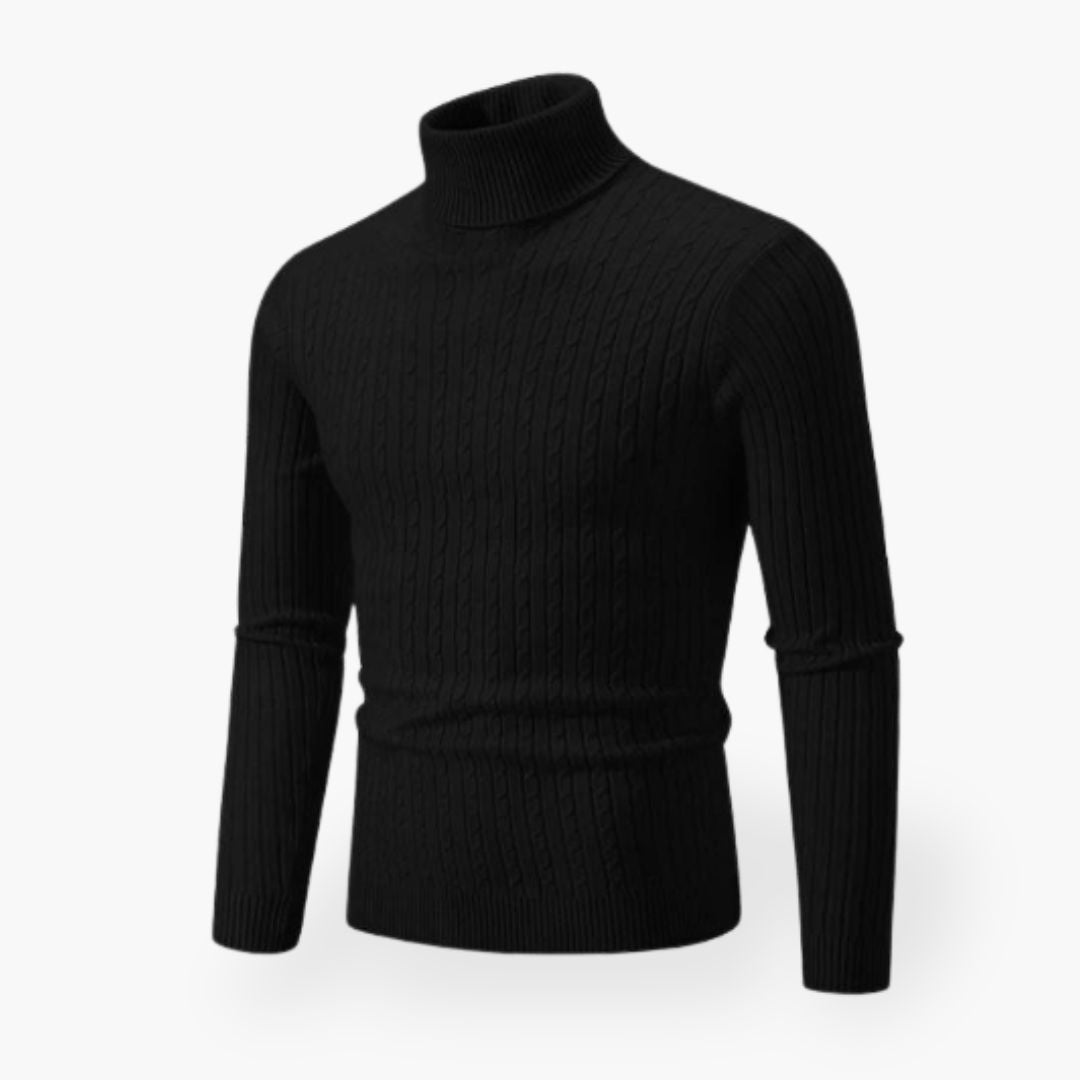 Men's Turtleneck Sweater for Casual Wear