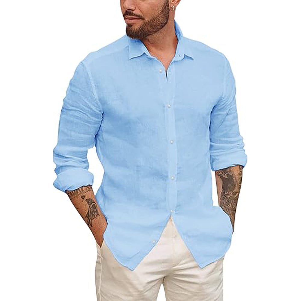Lightweight Casual Linen Shirt for Comfort