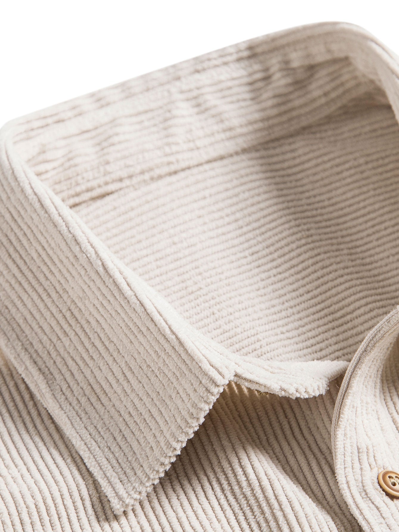 Men's Corduroy Short Sleeve Button-Up Shirt