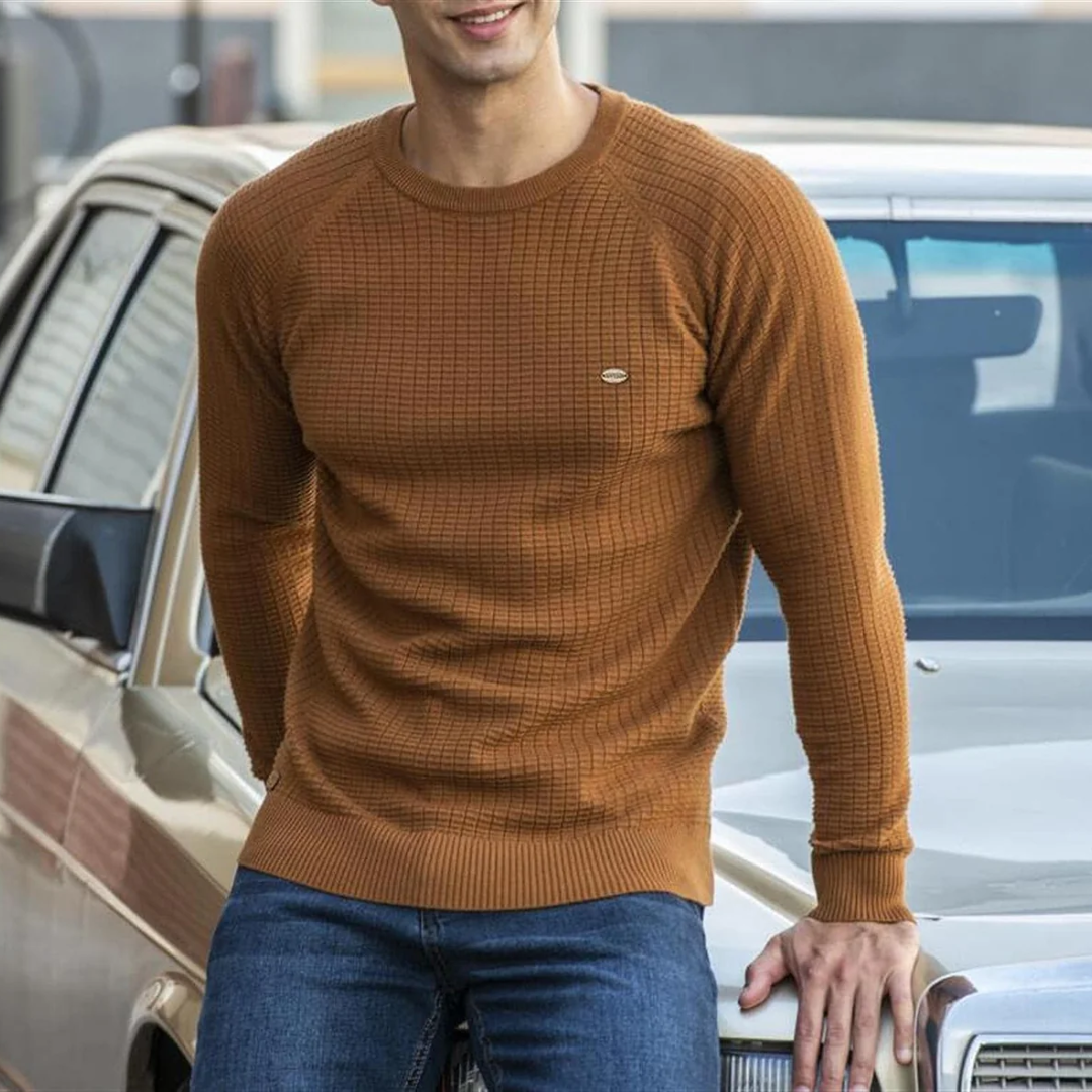 Men's Cozy Stylish Crew Neck Sweater | Long Sleeve