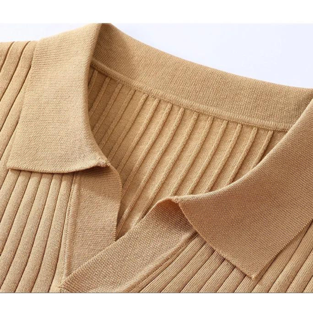 Luxurious Silk Polo with Elegant Design