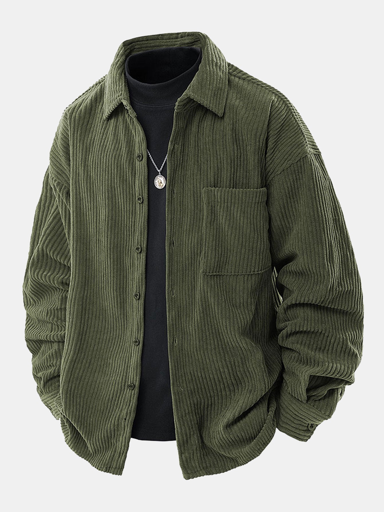 Samuel | relax fit button up corduroy shirt