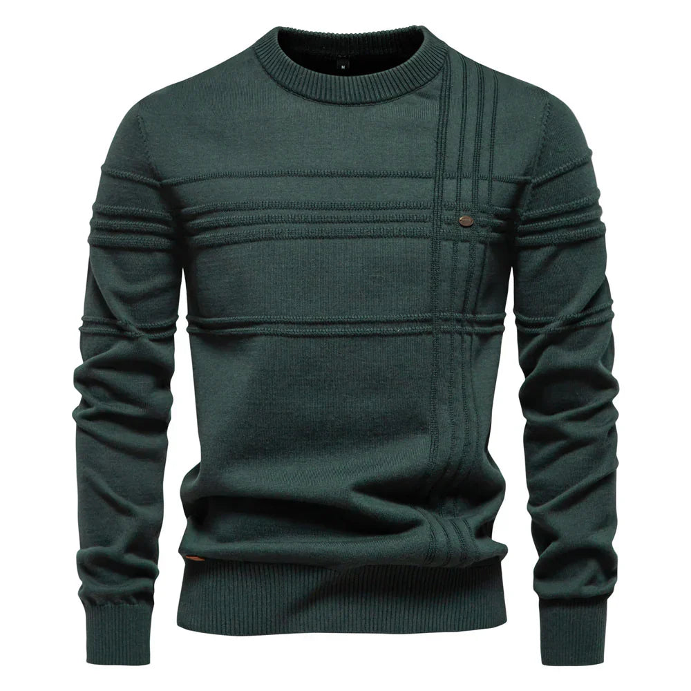 Men's Sweater with Chest Pattern