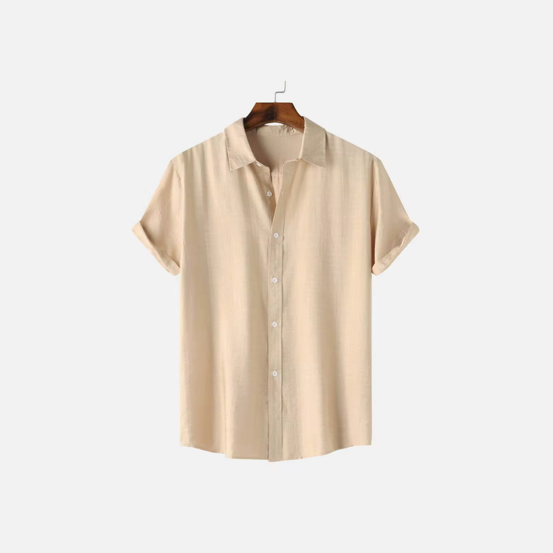 Lightweight Button-Up Linen Top