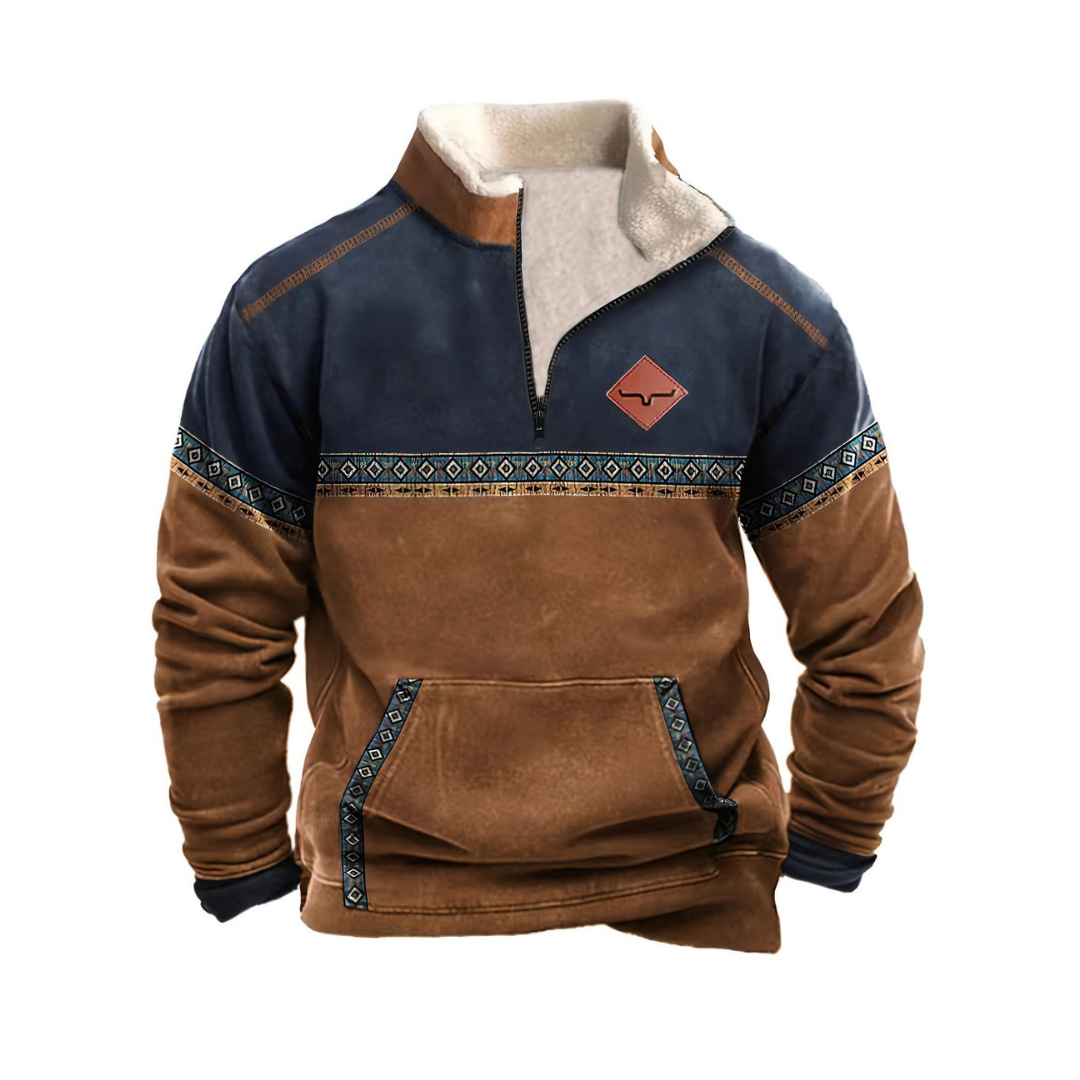Yusuf | Men's Patterned Fleece Sweater