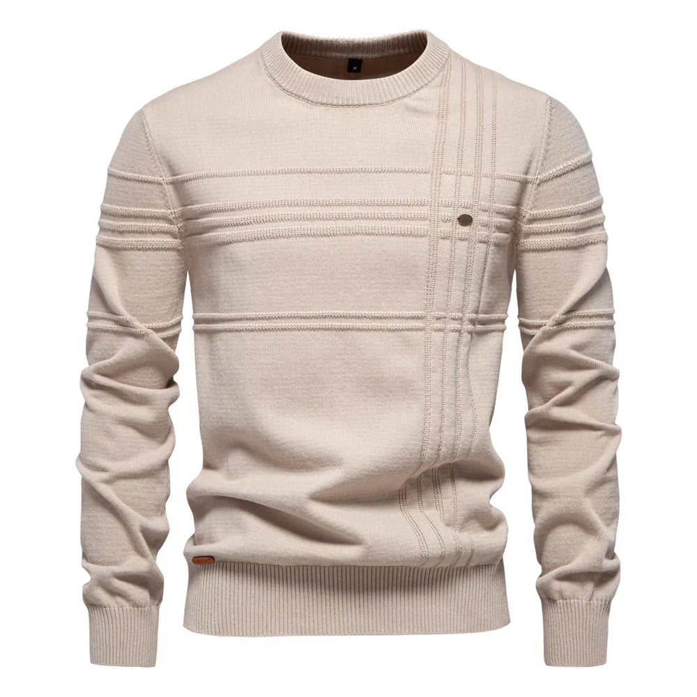 Men's Sweater with Chest Pattern