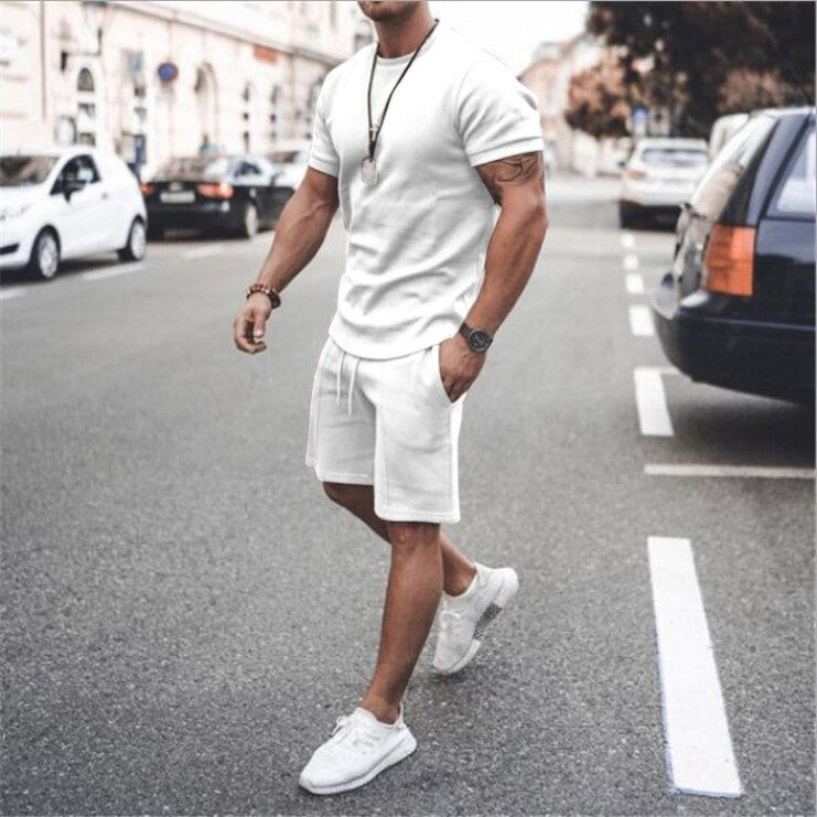 Men's Relaxed Fit Shorts and Tee Set