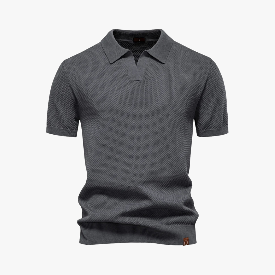 Comfortable Polo Shirt with Soft Knit Fabric