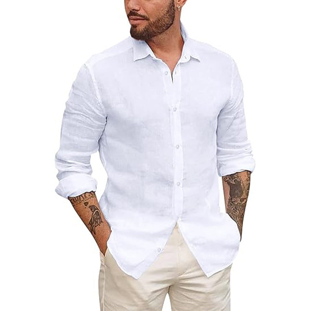 Lightweight Casual Linen Shirt for Comfort