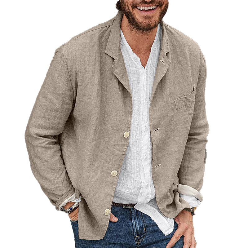Lightweight Men's Casual Linen Blazer
