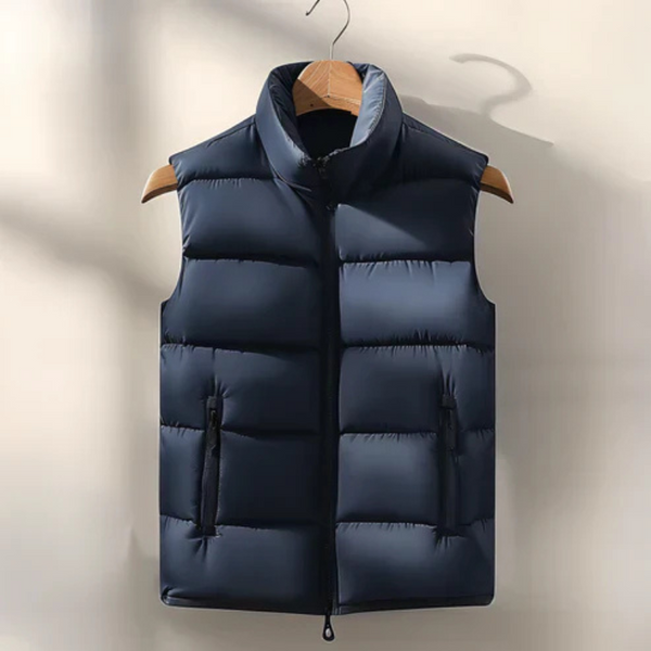 Men's Gilet with Zipper Closure