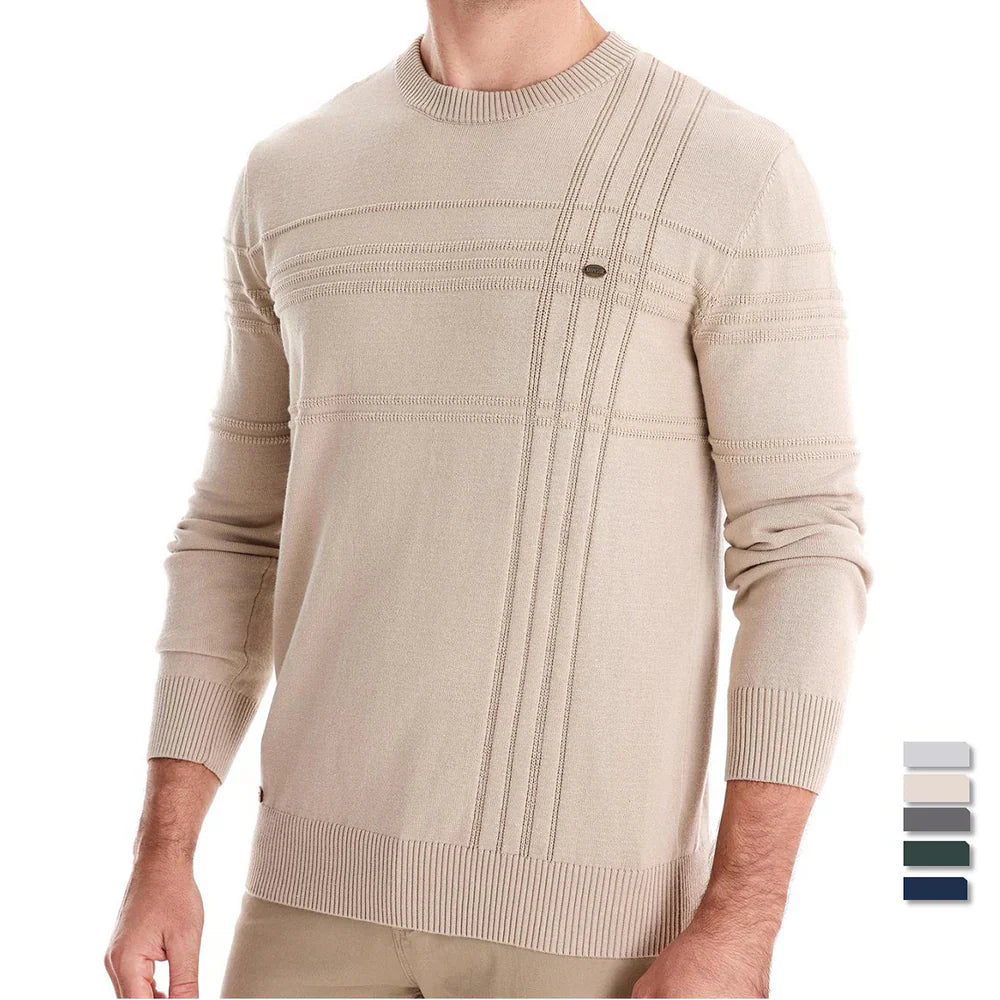 Men's Sweater with Chest Pattern
