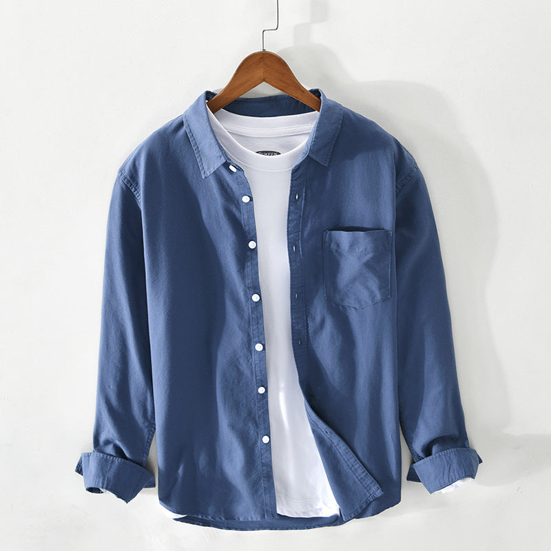 Breathable Men's Cotton Oxford Shirt
