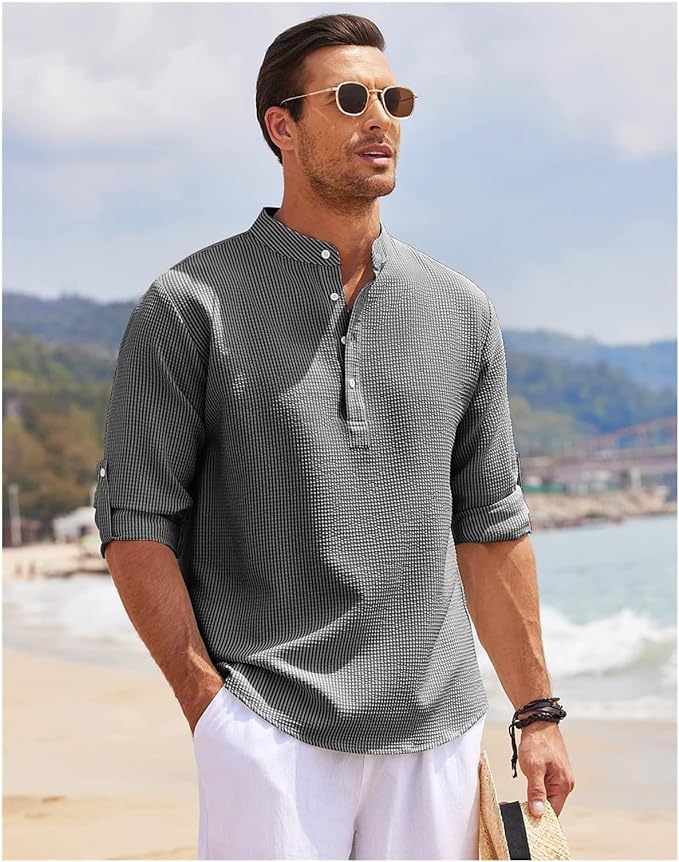 Casual Men's Button-Up Shirt