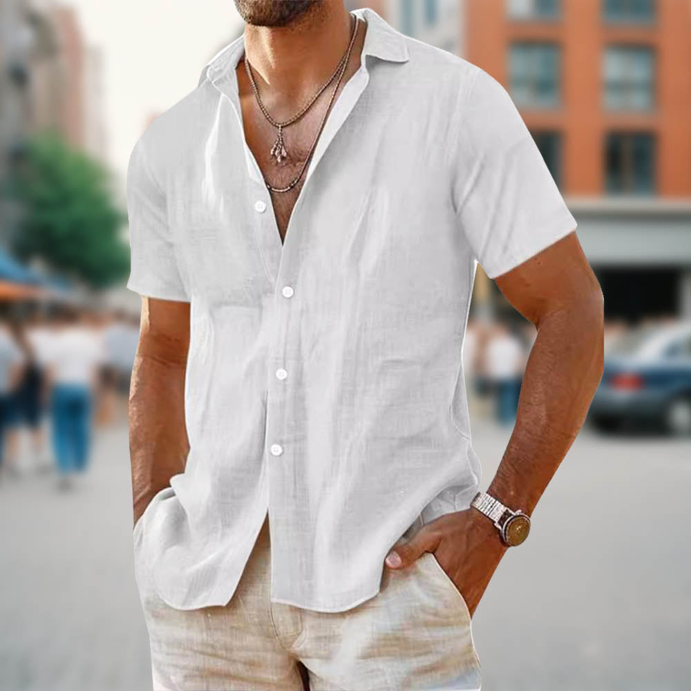 Casual Men's Linen Shirt for Everyday Style