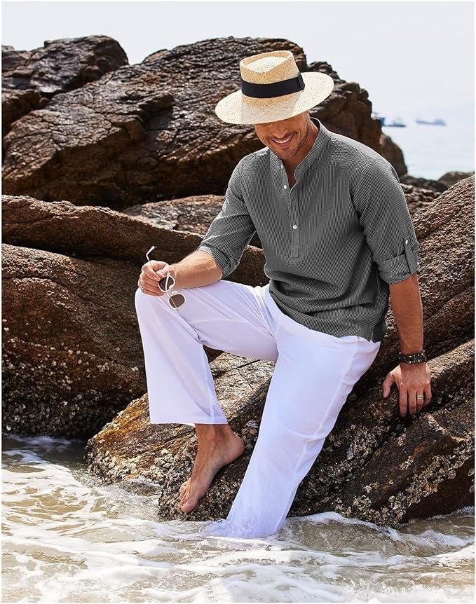 Casual Men's Button-Up Shirt