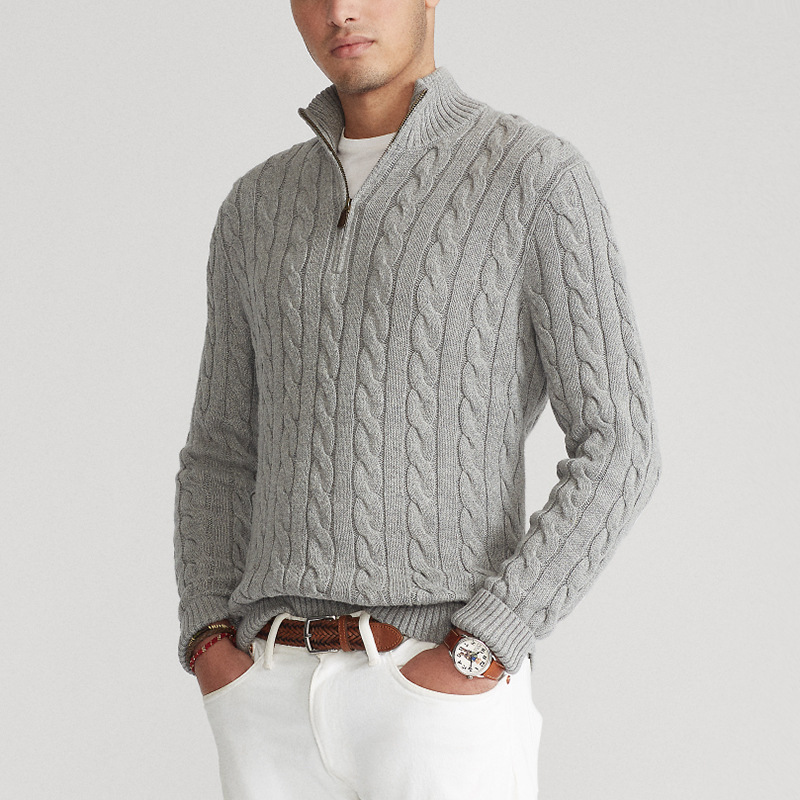 Old Money Half Zip Sweater for Men