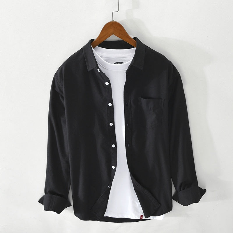 Breathable Men's Cotton Oxford Shirt