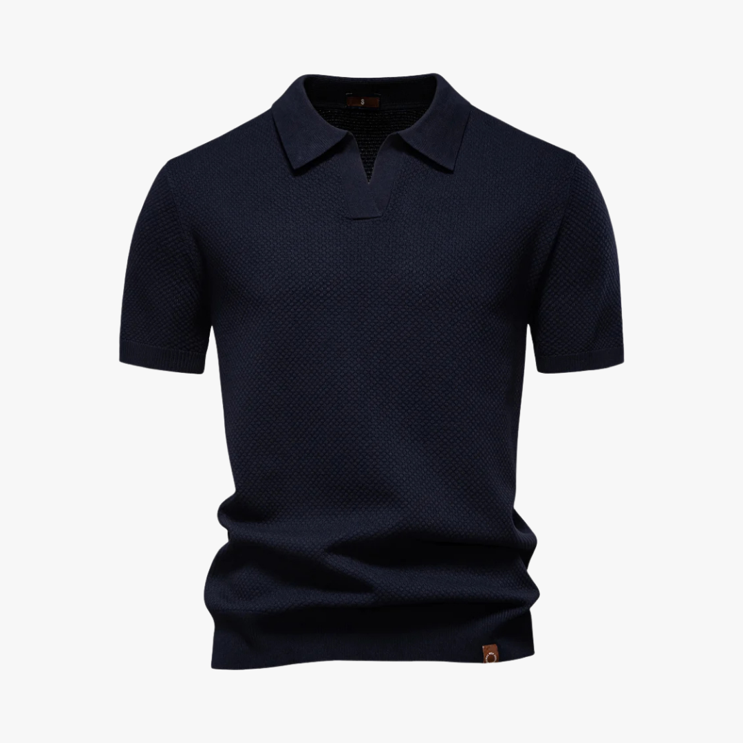 Comfortable Polo Shirt with Soft Knit Fabric