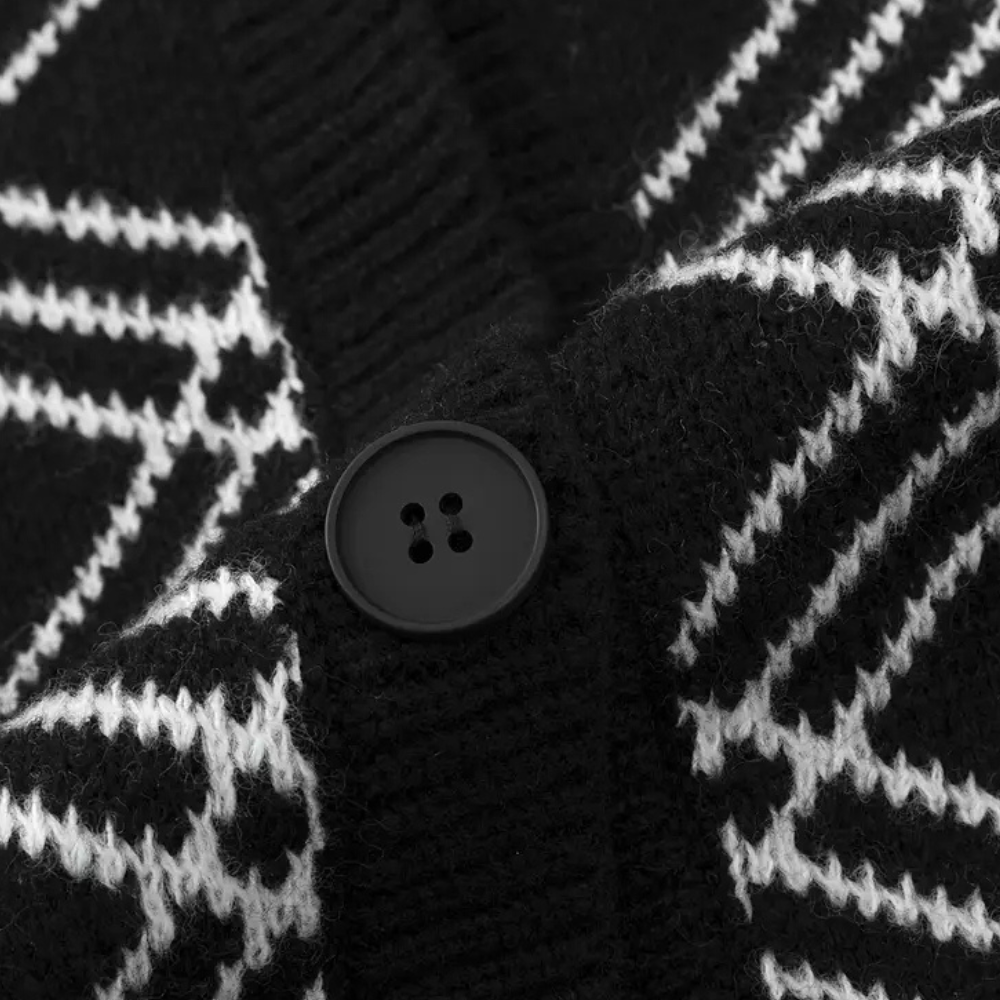 Graham | Men's Elegant Checkered Cardigan