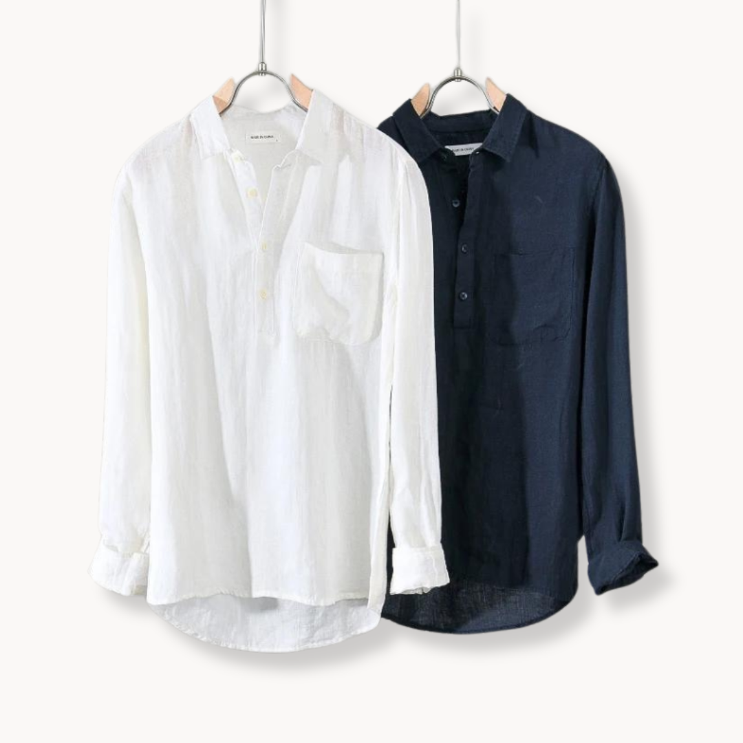 Lightweight Linen Shirt with Relaxed Fit