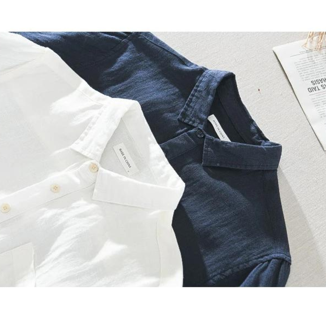 Lightweight Linen Shirt with Relaxed Fit