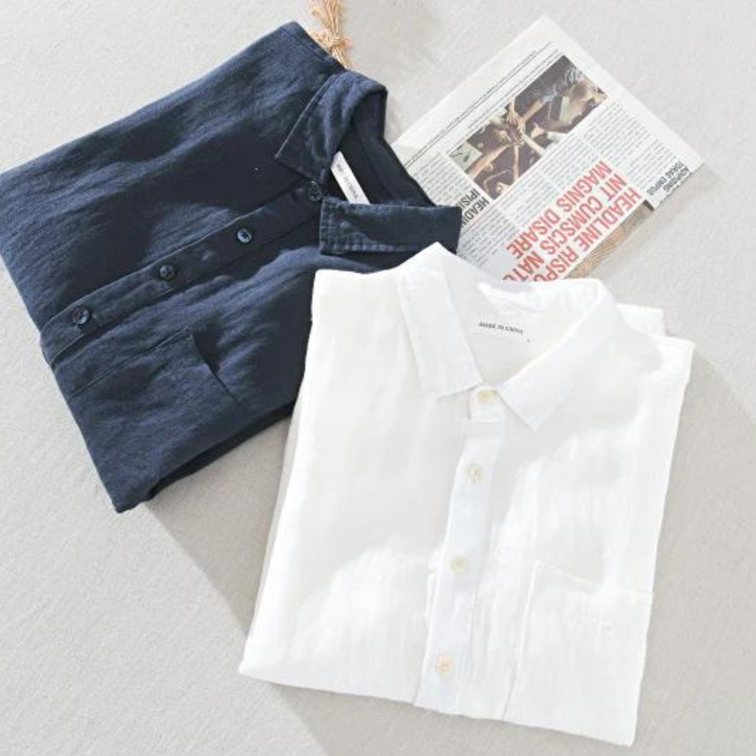 Lightweight Linen Shirt with Relaxed Fit