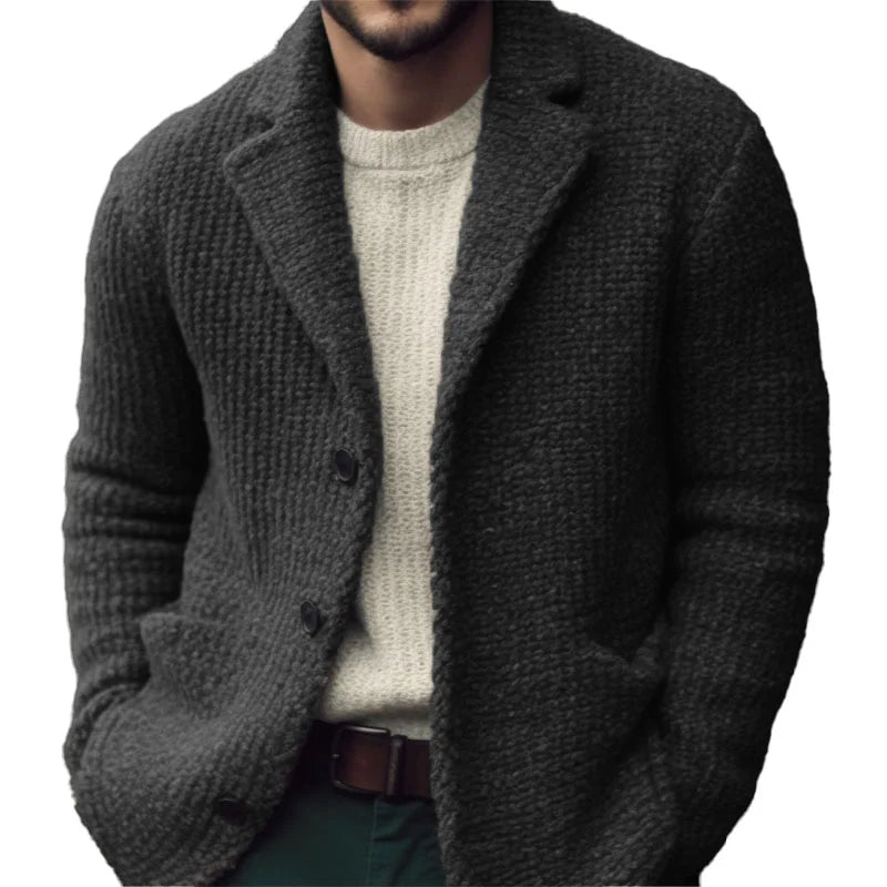 Kevin | Men's Knitted Cardigan Sweater