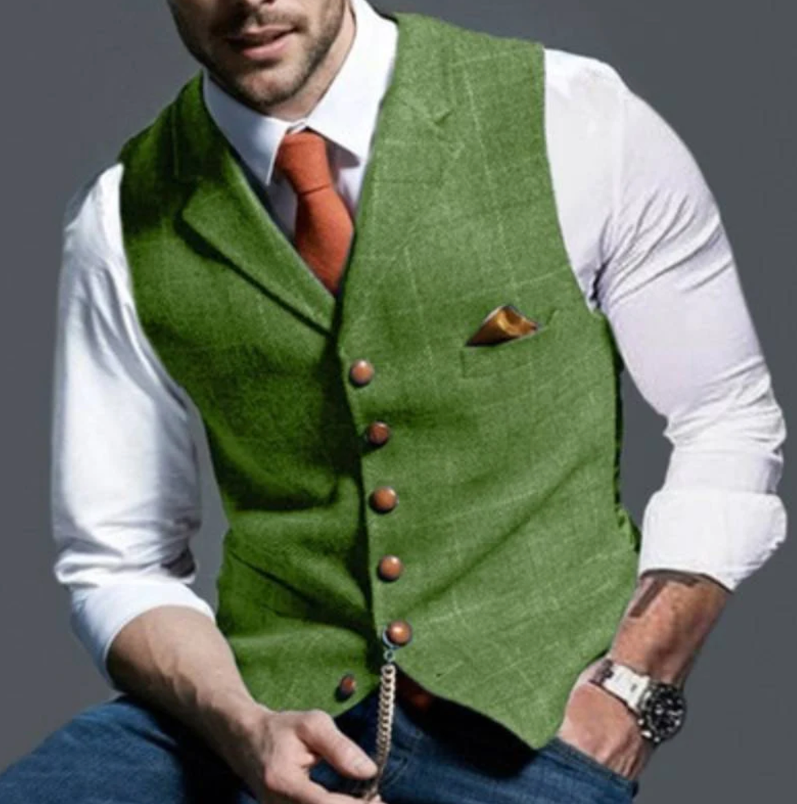 Men's Sweater | Notched Collar
