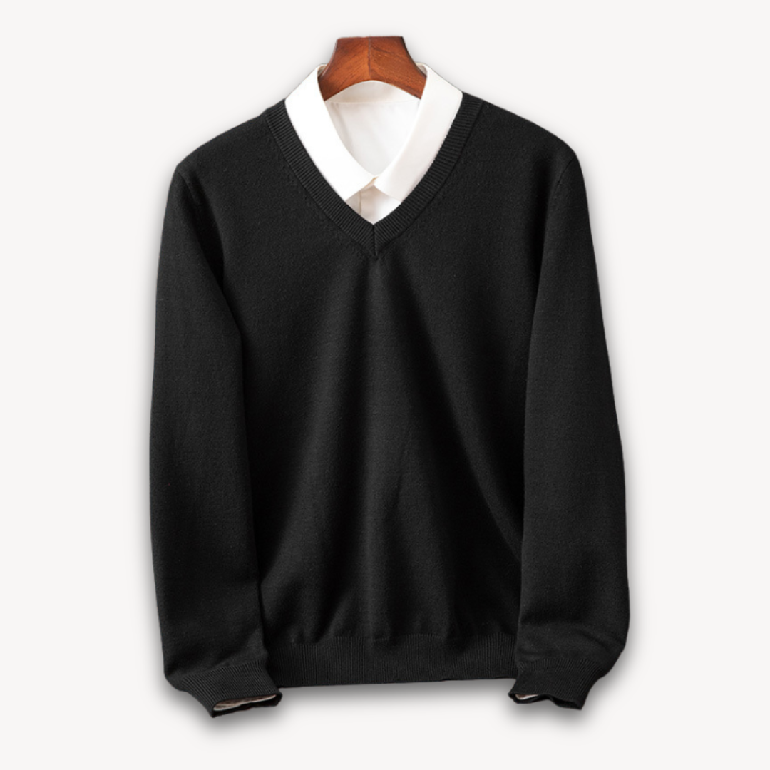 Jasper | Men's Elegant V-Neck Cashmere Sweater