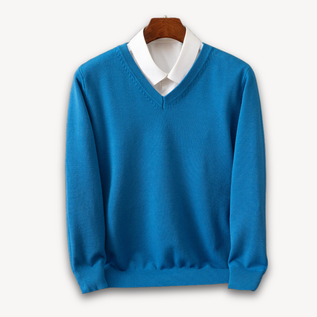 Jasper | Men's Elegant V-Neck Cashmere Sweater