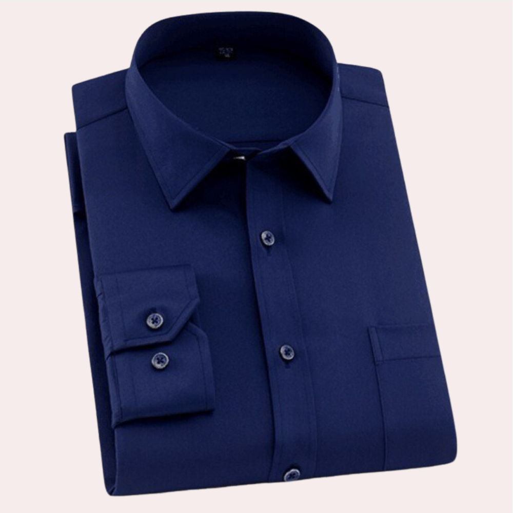 Classic Wrinkle-Free Men's Summer Shirt